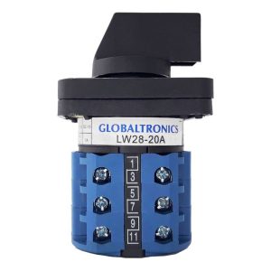 Selector Conmutador Rotativo 3 Posiciones 20A 1-0-2 | LW28-25A