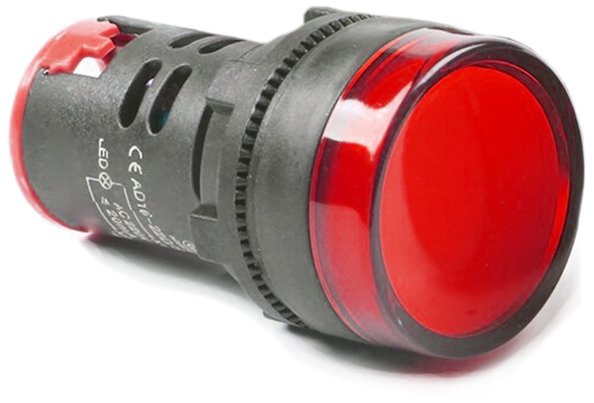 luz-piloto-22mm-rojo-220v-posterior Luz Piloto LED 22mm Rojo 220V | Señalización Tablero materiales electricos Chile