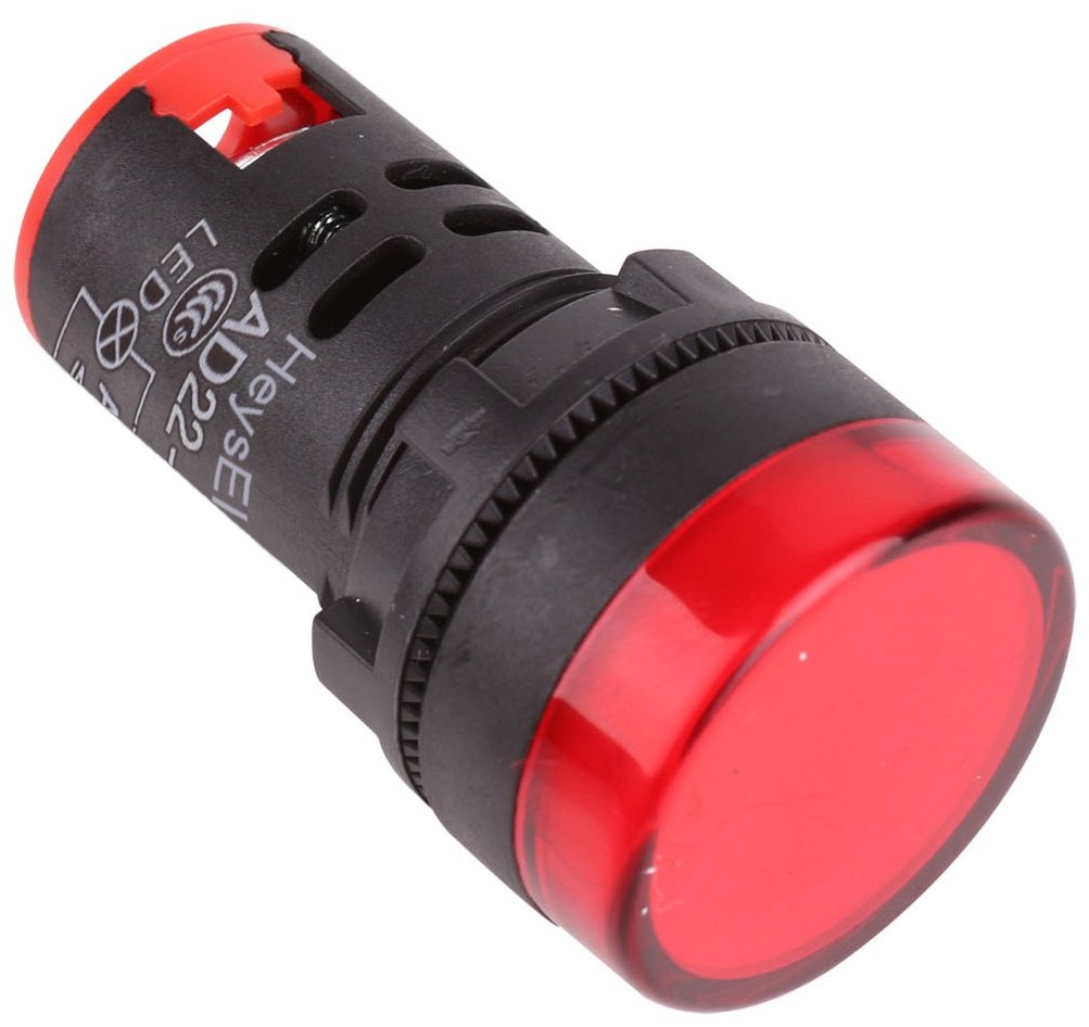 luz-piloto-22mm-rojo-220v-superior Luz Piloto LED 22mm Rojo 220V | Señalización Tablero materiales electricos Chile