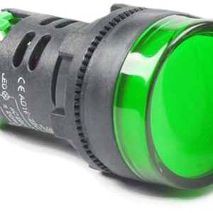 Luz Piloto LED 22mm Verde 220V | Señalización Marcha