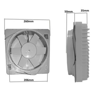 Extractor de Aire 8 Pulgadas 23W 220V | Baño y Cocina CT-20S