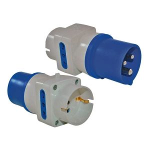 Adaptador Industrial a Domiciliario Schuko 16A 2P+T