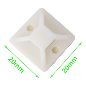Base Autoadhesiva para Amarras 20x20mm | Bolsa 100u