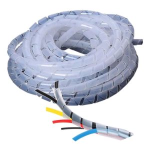 Funda Espiral Plástica 6mm para Cables | Rollo 10m