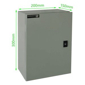 Gabinete metálico tablero eléctrico 300x200x150 mm 1 puerta para protección y distribución de circuitos