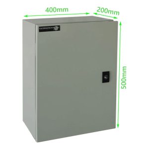 Gabinete metálico tablero eléctrico 500x400x200 mm 1 puerta IP65 para protección y distribución de circuitos