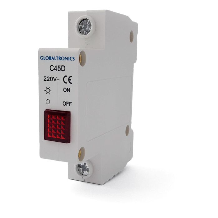 Luz Piloto Riel Din Led 22mm 220V