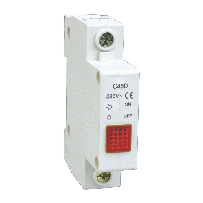 Luz Piloto Riel Din Led 22mm 220V