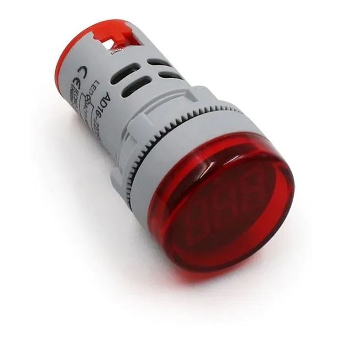 Voltimetro Digital Piloto Led 22mm 50-500 VAC