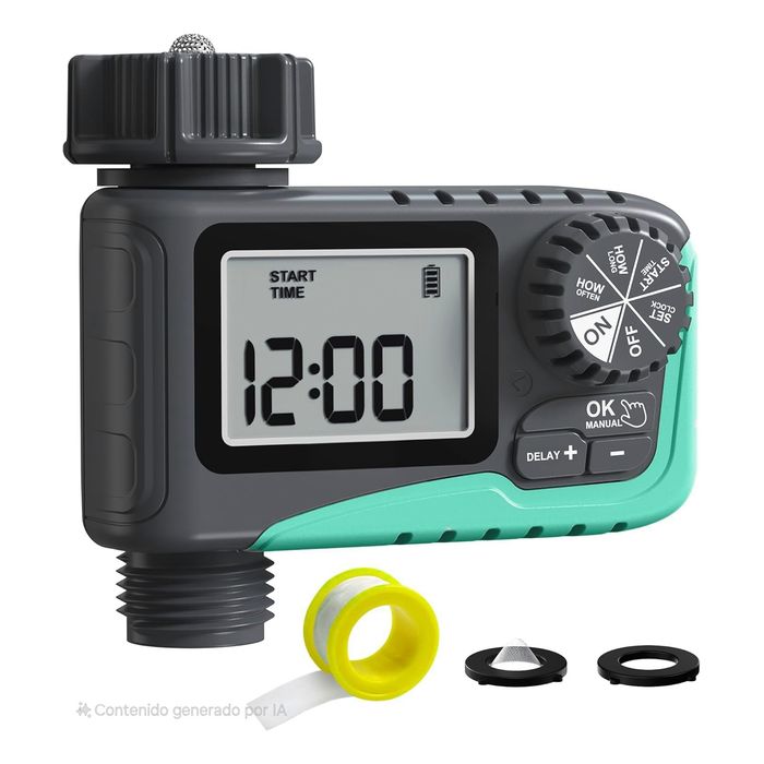 Programador Riego Automatico Timer Digital 1 Zona ITV105-DLS