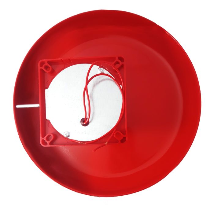 Timbre Campana Alarma Metal Rojo Campanilla 10″ 220v