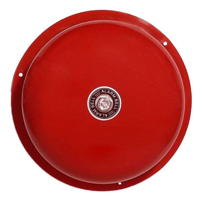 Timbre Campana Alarma Metal Rojo Campanilla 6″ 220v