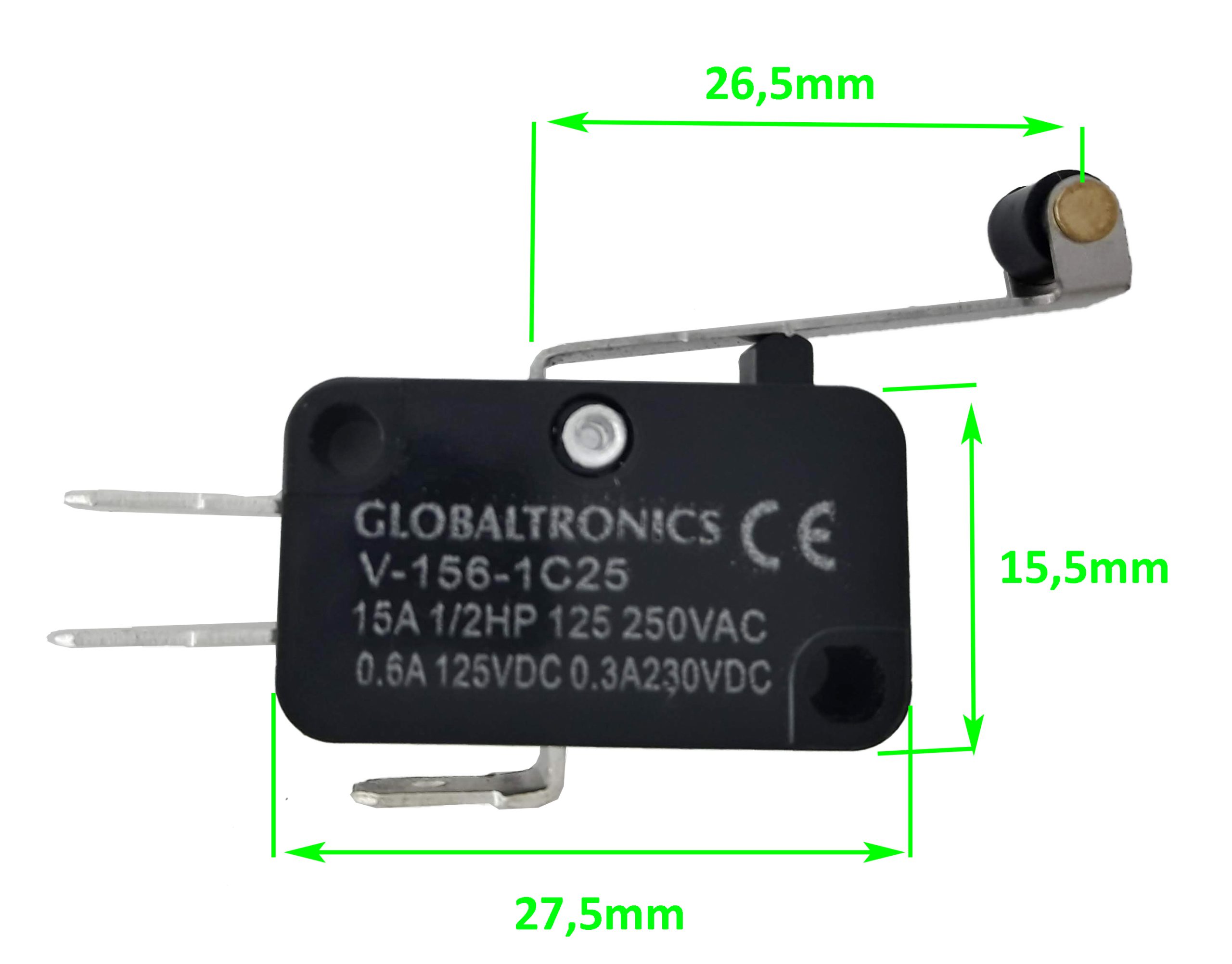 MICROSWITCH V-156-1C25 250VAC 15A