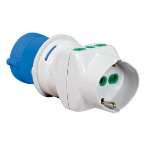 Adaptador Enchufe Industrial a Domiciliario Schuko IP44 16A | Fanton