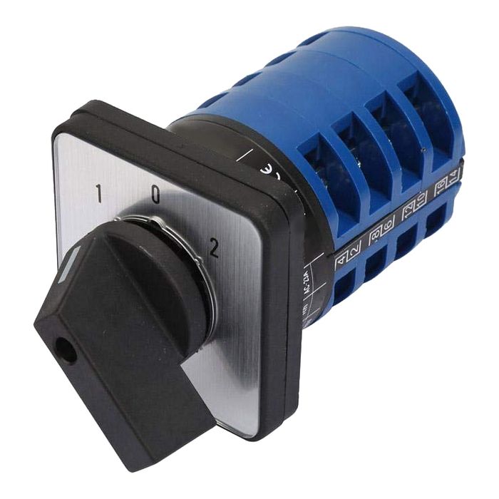 INTERRUPTOR CONMUTADOR 1-0-2 25A 4P 220VAC