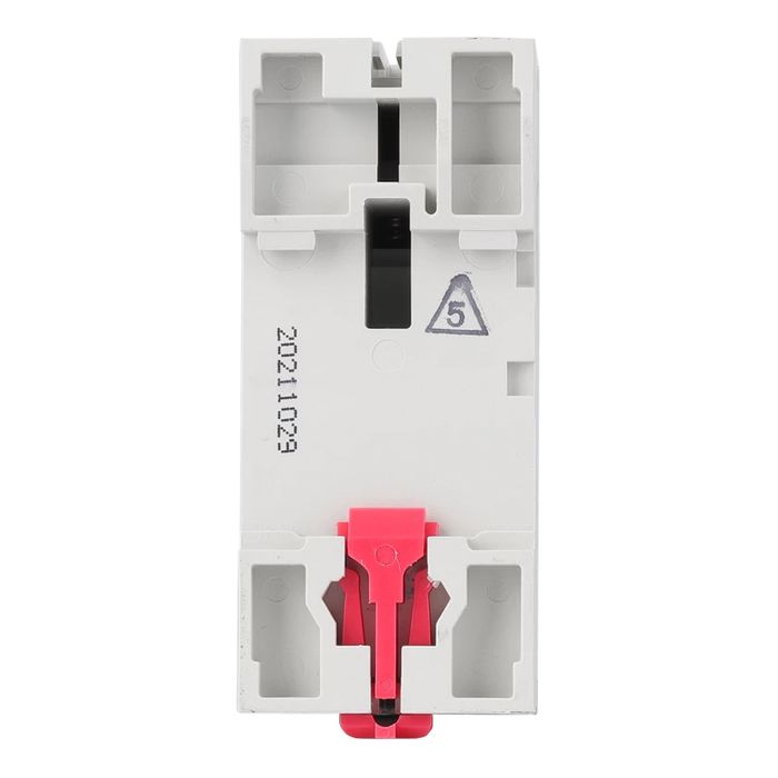 interruptor diferencial-cnc-2p-40a-5 Interruptor diferencial CNC 2x40A vista superior con detalle de montaje y diseño compacto