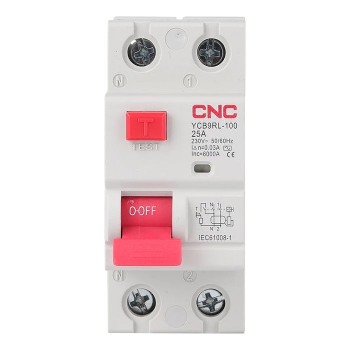 INTERRUPTOR DIFERENCIAL 2P 25A 30MA 6KA CNC