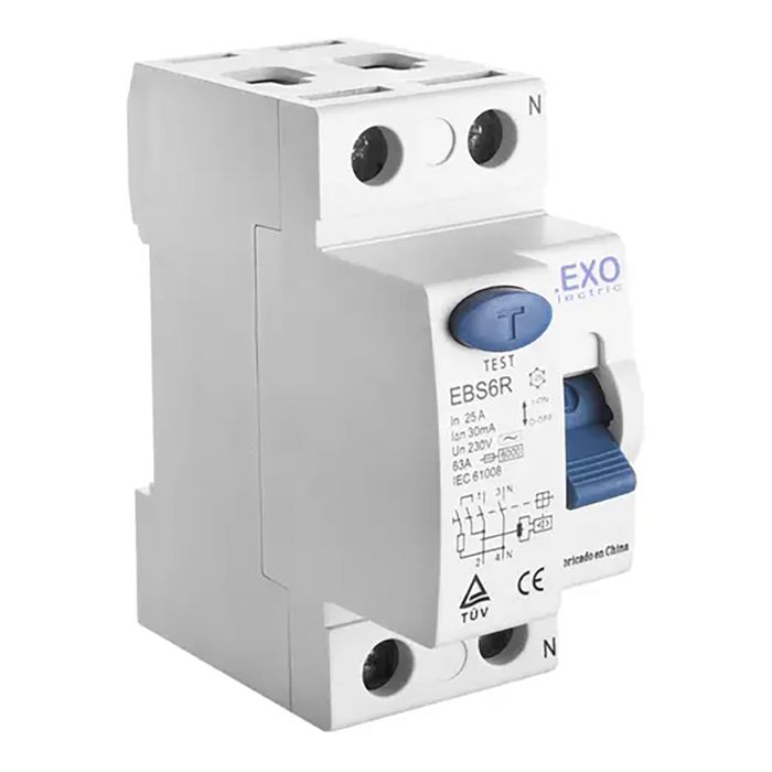 INTERRUPTOR DIFERENCIAL 2P 25A 30MA EBS6R LEXO