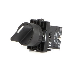 Selector eléctrico PVC LAY5-ED21 de dos posiciones para control de maquinaria y tableros industriales