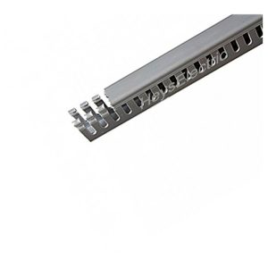 Canaleta Ranurada Gris 30x20mm | Tira 2 Metros