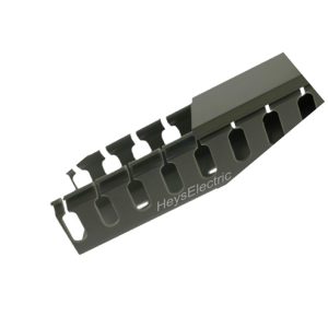 Canaleta Ranurada Gris 25x25mm | Tira 2 Metros