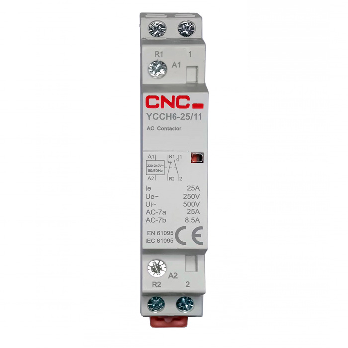 Contactor Modular 25 Amp 220 Vac 1NC + 1NO