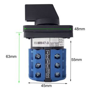 Selector Conmutador 3 Posiciones 25A 3 Polos | LW28-25