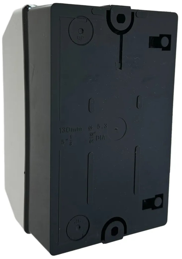 caja-para-guardamotor-con-pulsador-emergencia-frontal Caja para Guardamotor con Parada de Emergencia | IP55 materiales electricos Chile