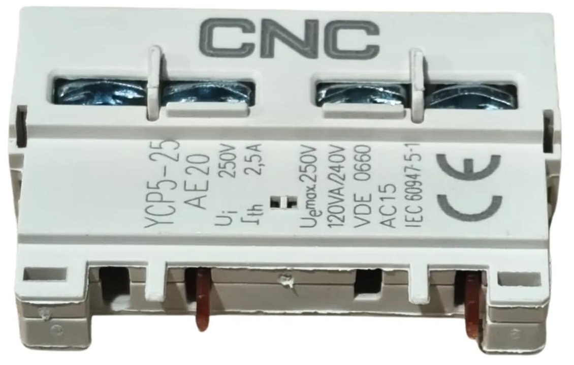 Contacto Auxiliar Frontal 2NO | YCP5-25 AE20