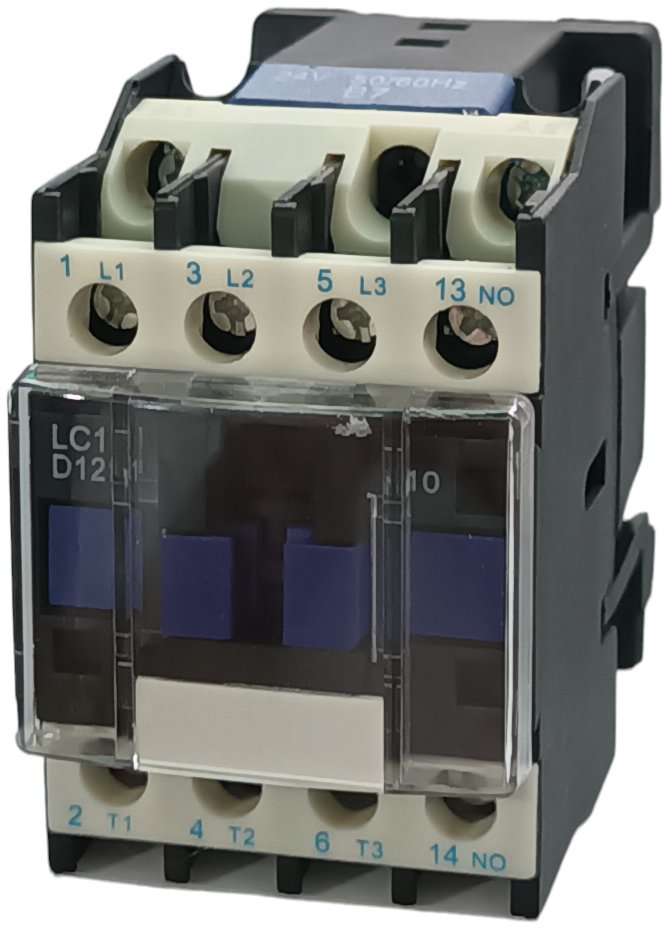 Contactor Trifásico 12A 220V 1NO+1NC | Serie LC1-D1210
