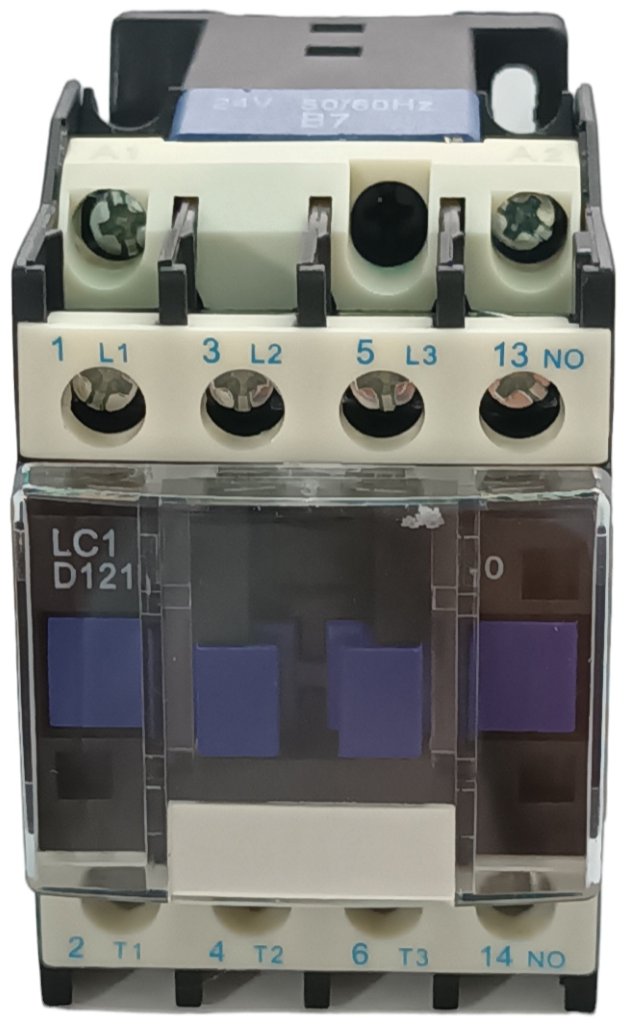 Contactor Trifásico 12A 220V 1NO+1NC | Serie LC1-D1210