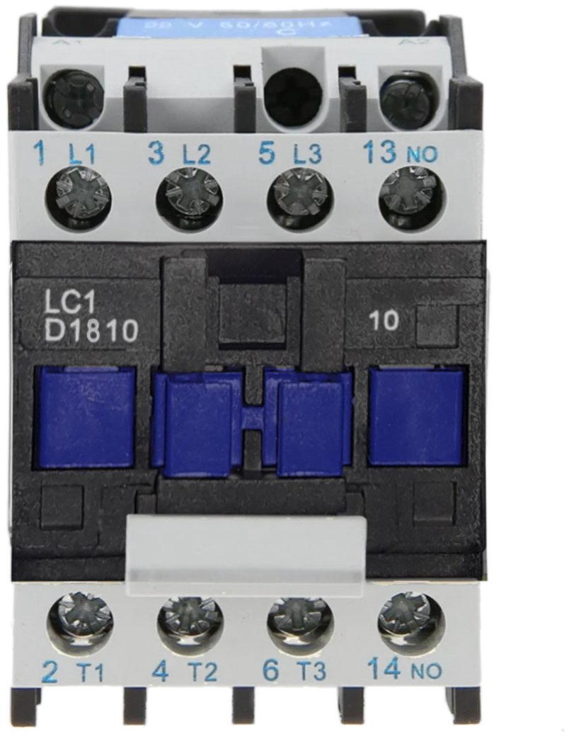 Contactor Trifásico 18A 220V 1NO+1NC | Serie LC1-D1810