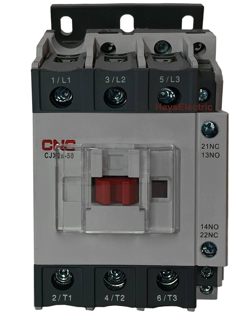 Contactor Trifásico 50A 24VAC CJX2s 1NO+1NC CNC Electric