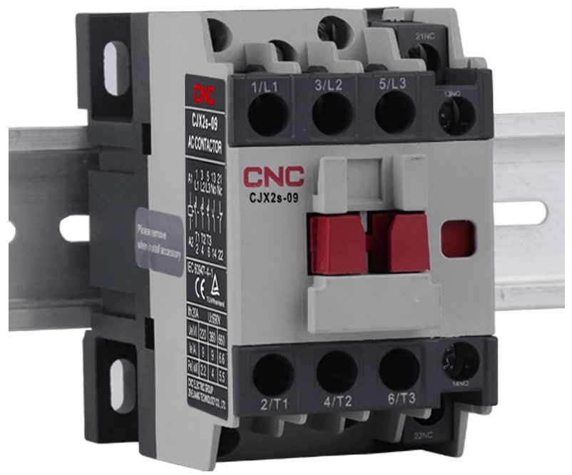 Contactor Trifásico 9A 24VAC CJX2s 1NO+1NC CNC Electric