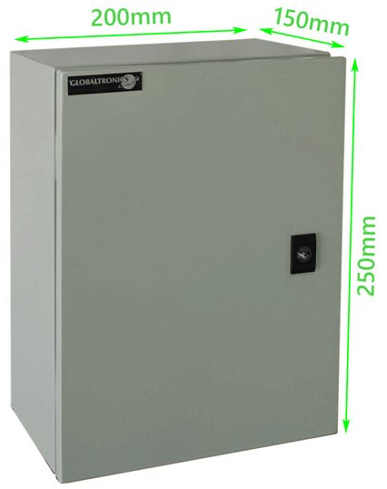 Gabinete Metálico IP65 250x200x150mm | Compacto