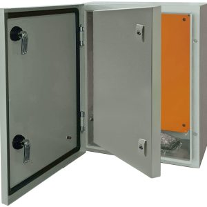 Gabinete Metálico IP65 600x400x200mm | 2 Puertas (Int/Ext)