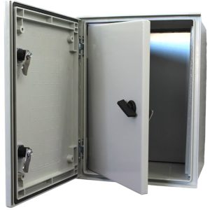 Gabinete Poliéster 400x300x200mm IP65 Doble Puerta