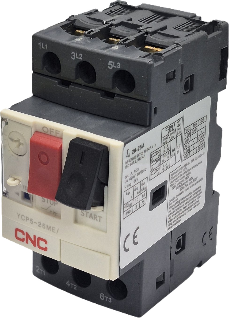 Guardamotor 6A a 10A CNC Electric | Serie YCP5