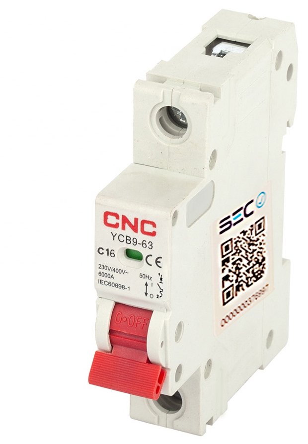 Interruptor Automático 1x16A Curva C 6kA CNC Electric | Especial para Enchufes