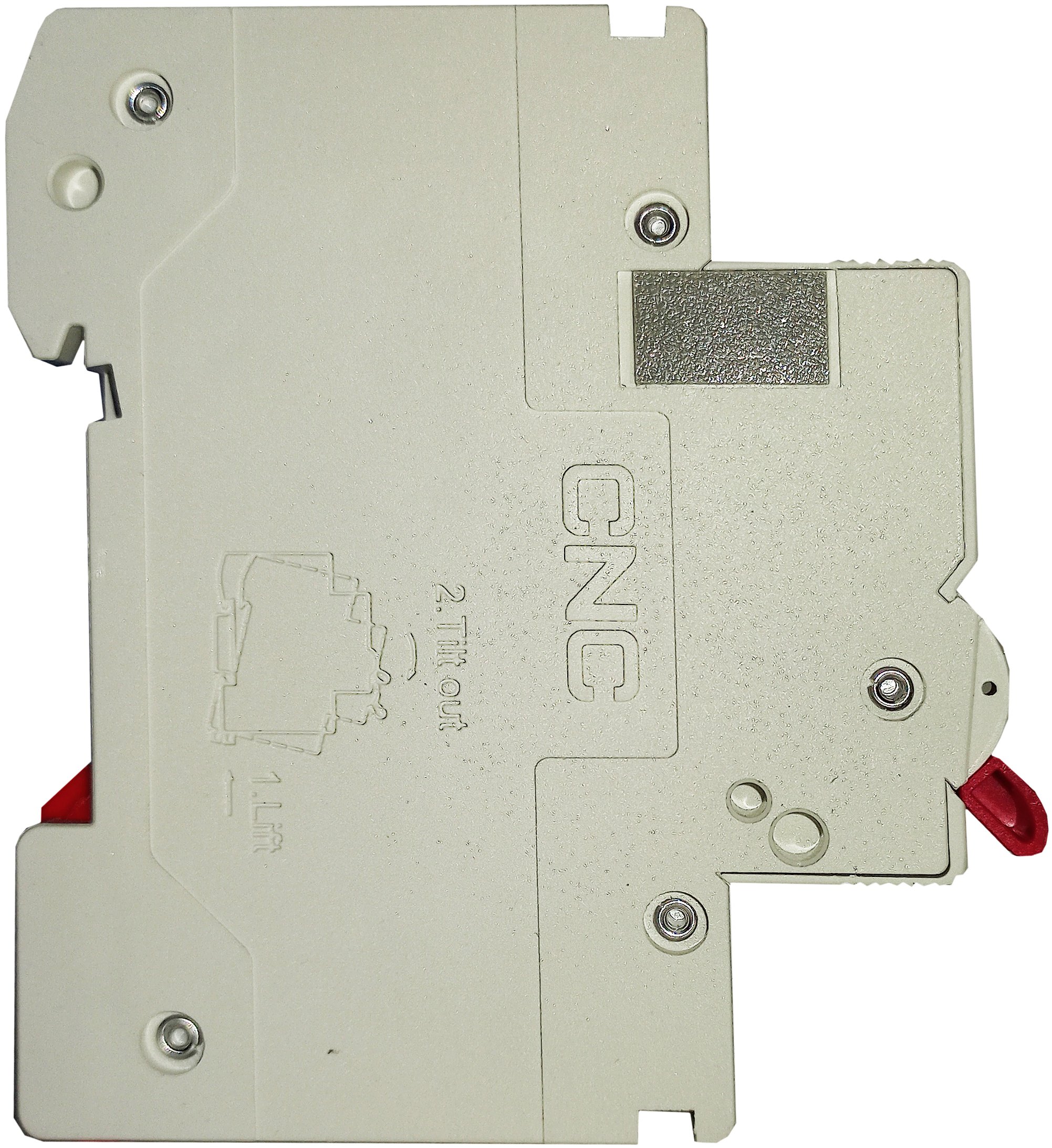 interruptor-automatico-1x4-curva-c-6ka-cnc-electric-dimensiones Interruptor Automático 1x4A Curva C 6kA CNC Electric | Protección Riel DIN materiales electricos Chile