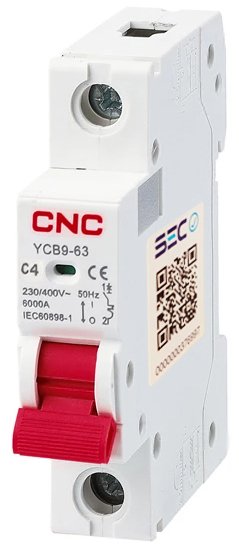 Interruptor Automático 1x4A Curva C 6kA CNC Electric | Protección Riel DIN