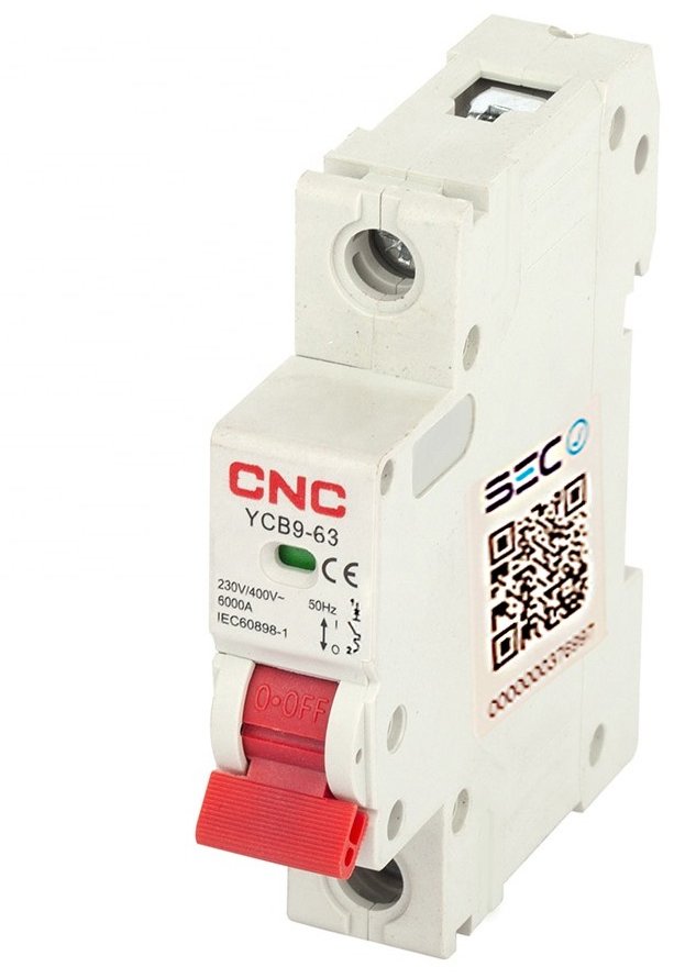 Interruptor Automático 1x63A Curva C 6kA CNC Electric | Máxima Potencia Monopolar