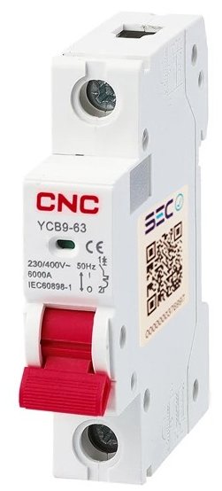 Interruptor Automático 1x63A Curva C 6kA CNC Electric | Máxima Potencia Monopolar