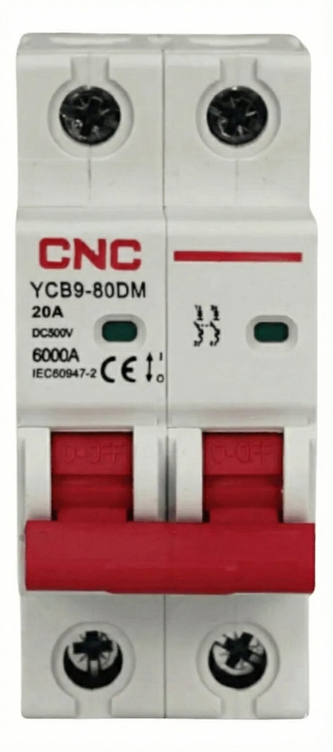 Interruptor Automático 2x20A DC 500V 6kA CNC Electric | Protección Solar Fotovoltaica