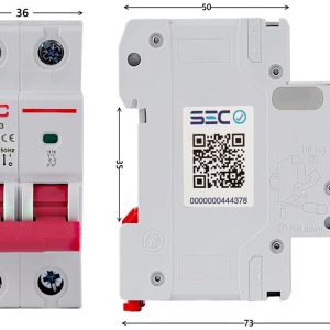 Interruptor Automático 2x50A Curva C 6kA CNC Electric | Cabecera Industrial