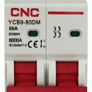 Interruptor Automático 2x50A DC 500V 6kA CNC Electric | Cabecera Solar Fotovoltaica