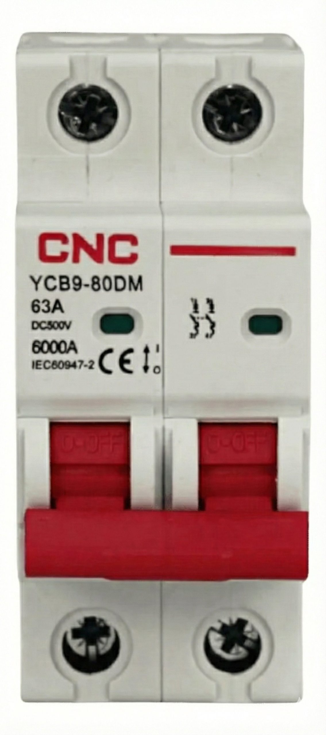 Interruptor Automático 2x63A DC 500V 6kA CNC Electric | Máxima Potencia Solar