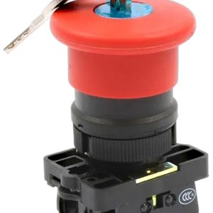 Pulsador Hongo Parada de Emergencia con Llave 22mm CNC LAY5-ES145
