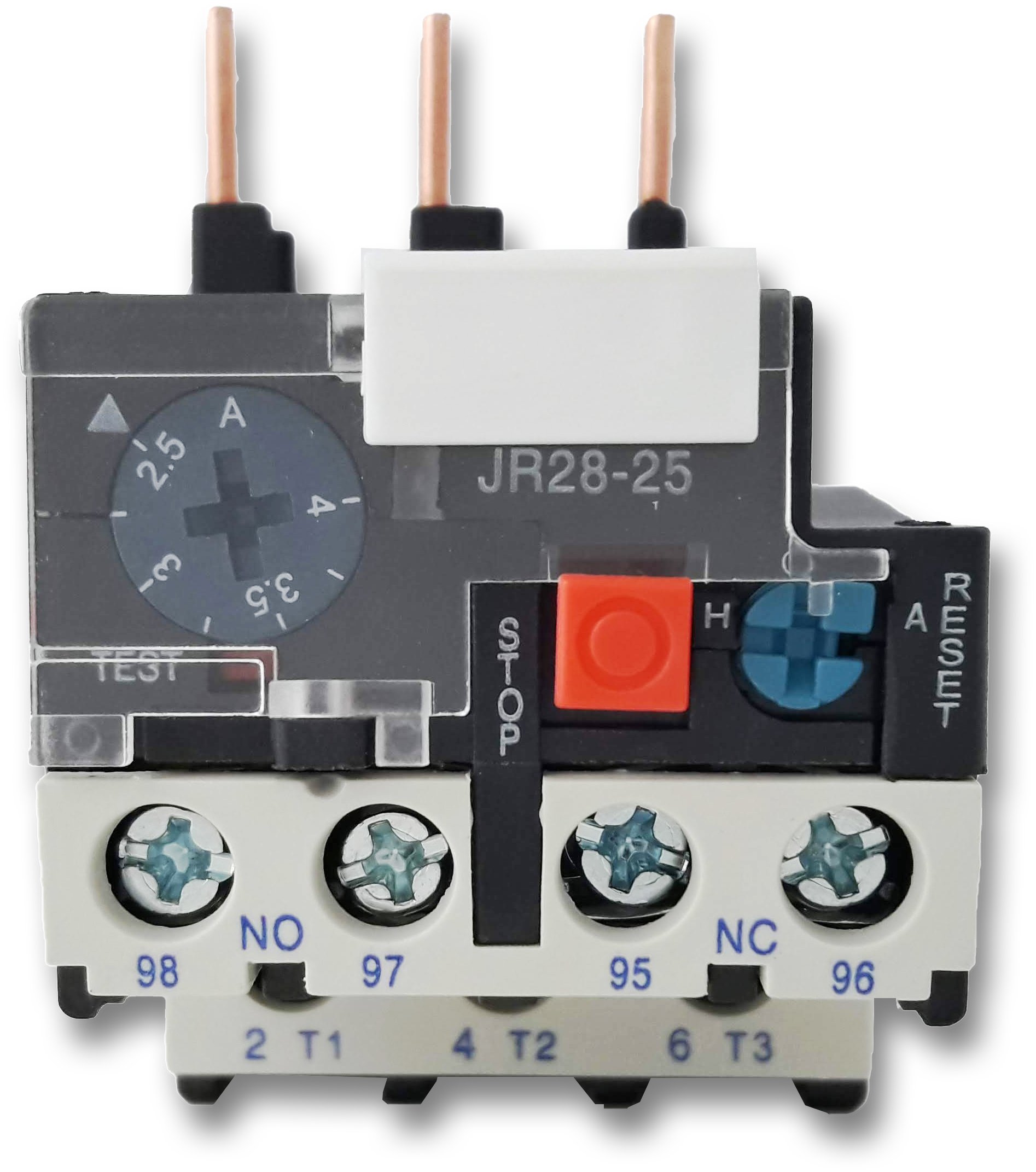 Relé Térmico 2.5-4A JR28s-25 | Compatible CJX2 LC1D