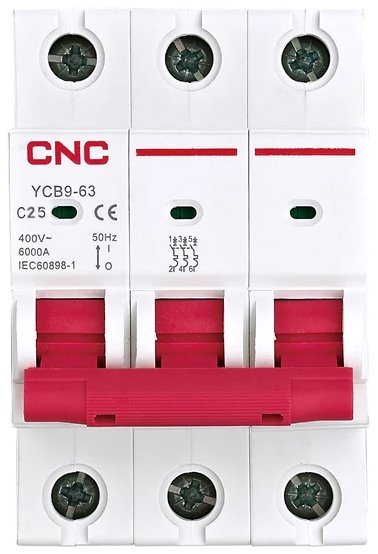 Interruptor Automático 3x25A Curva C 10kA CNC Electric